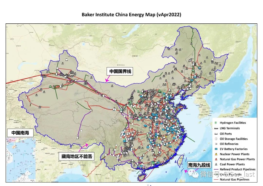 中国能源地图（2022年4月） 
