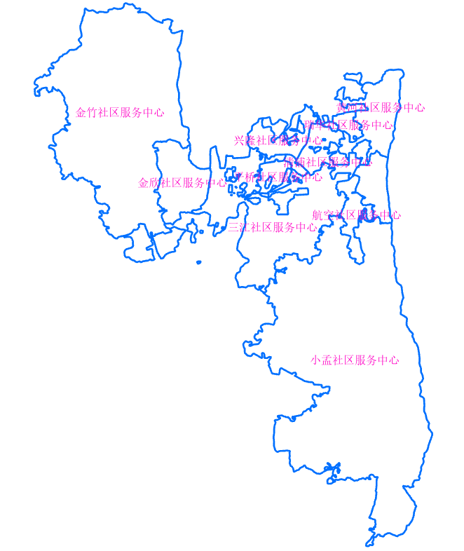 小河区在2012年初下辖的区域