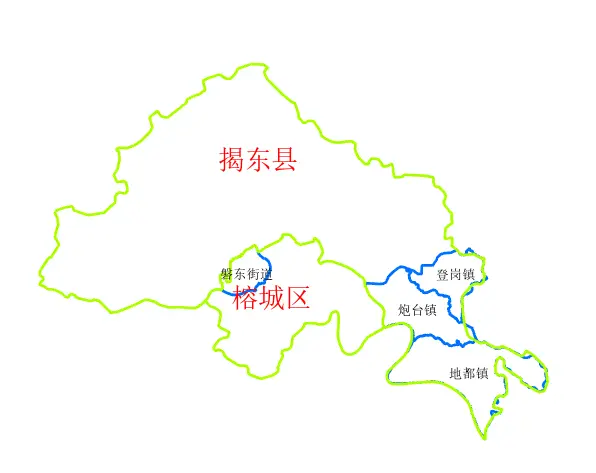 2012年初广东省揭阳县和榕城区